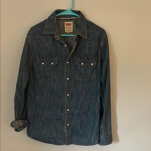 Levi's Dark Blue Denim Shirt